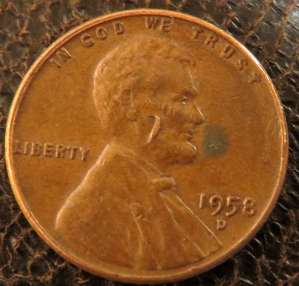 1958-Cent-PMD-Cud-Punched-Through?